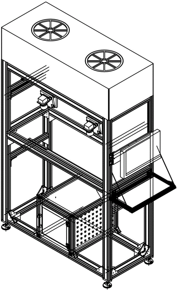 System for realizing automatic detection of electronic glass defects