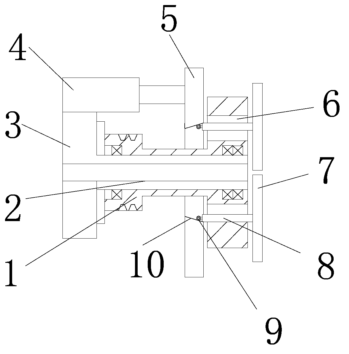 Rod piece cutting-off device