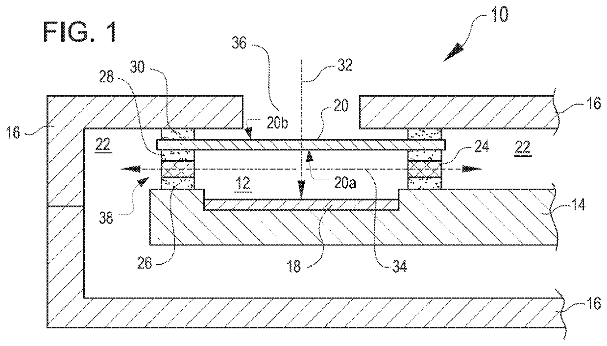 Pressure equalizing construction for nonporous acoustic membrane