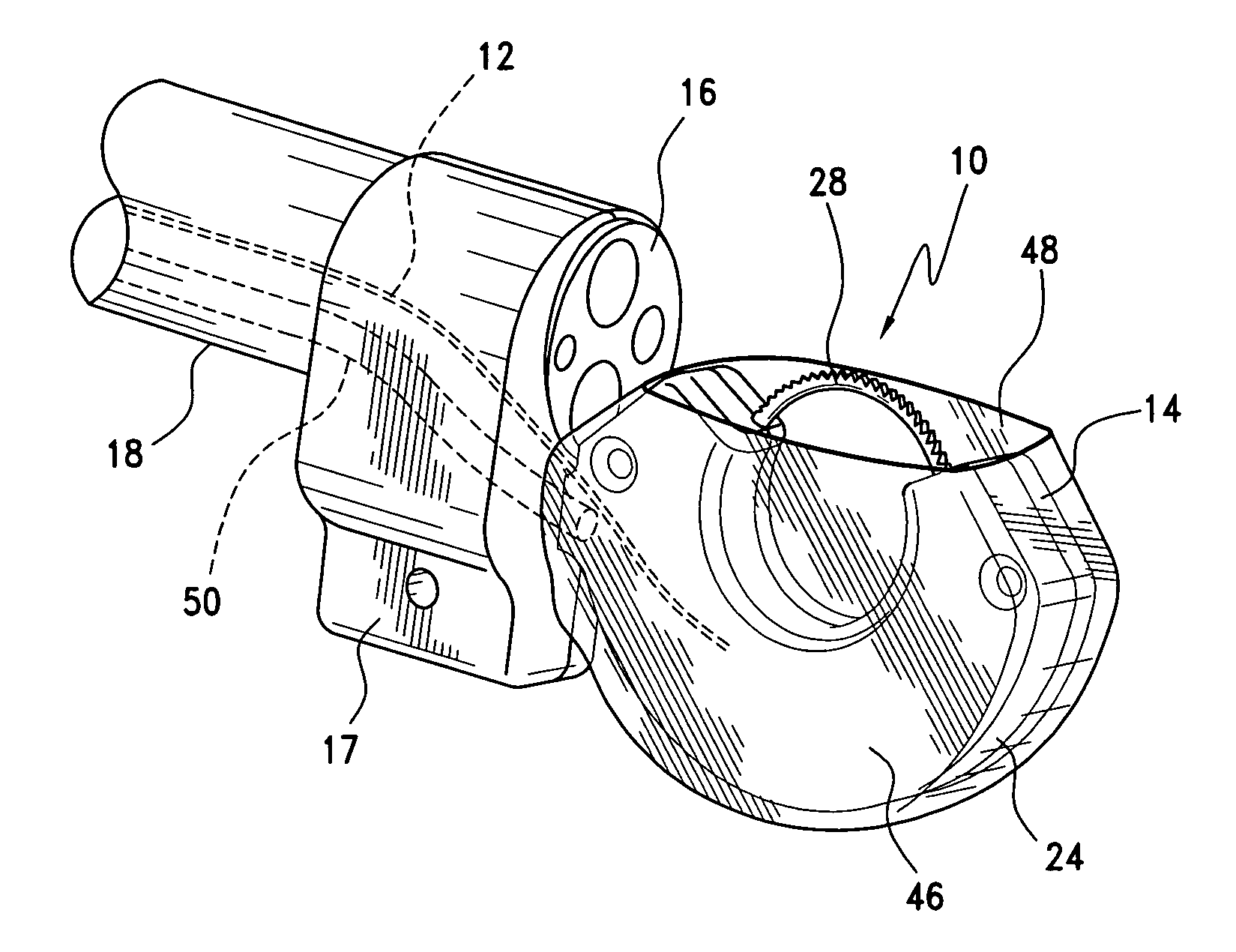 Endoscopic suturing device