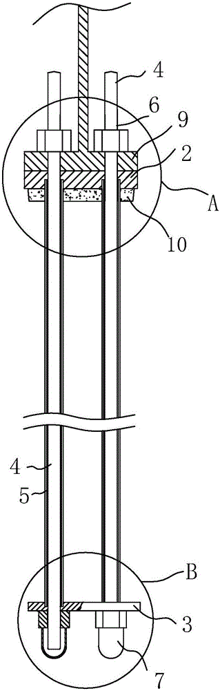 Prestress cylindrical foundation capable of replacing anchor bolts