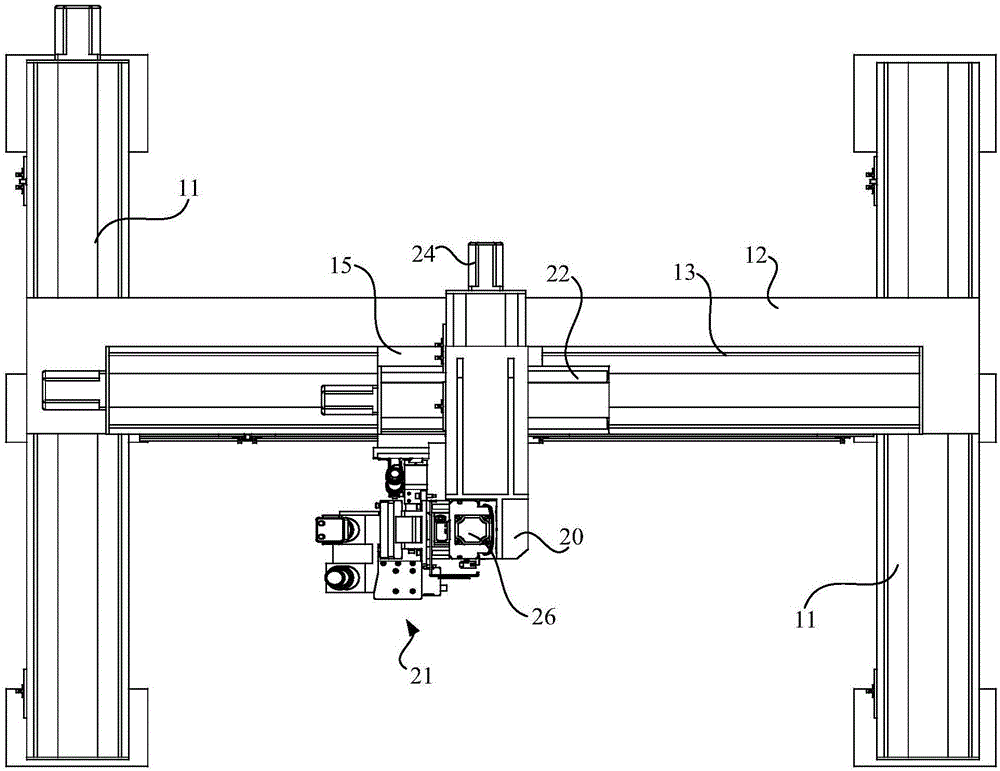 Battery module welding clamp and battery module welding device