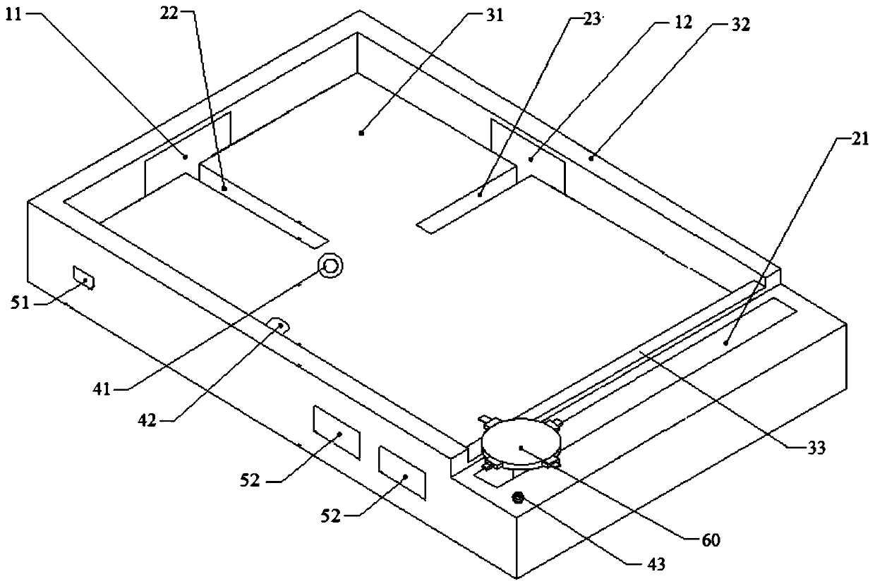 A charging bottom box adapted to automatic charging of different models of mobile phones