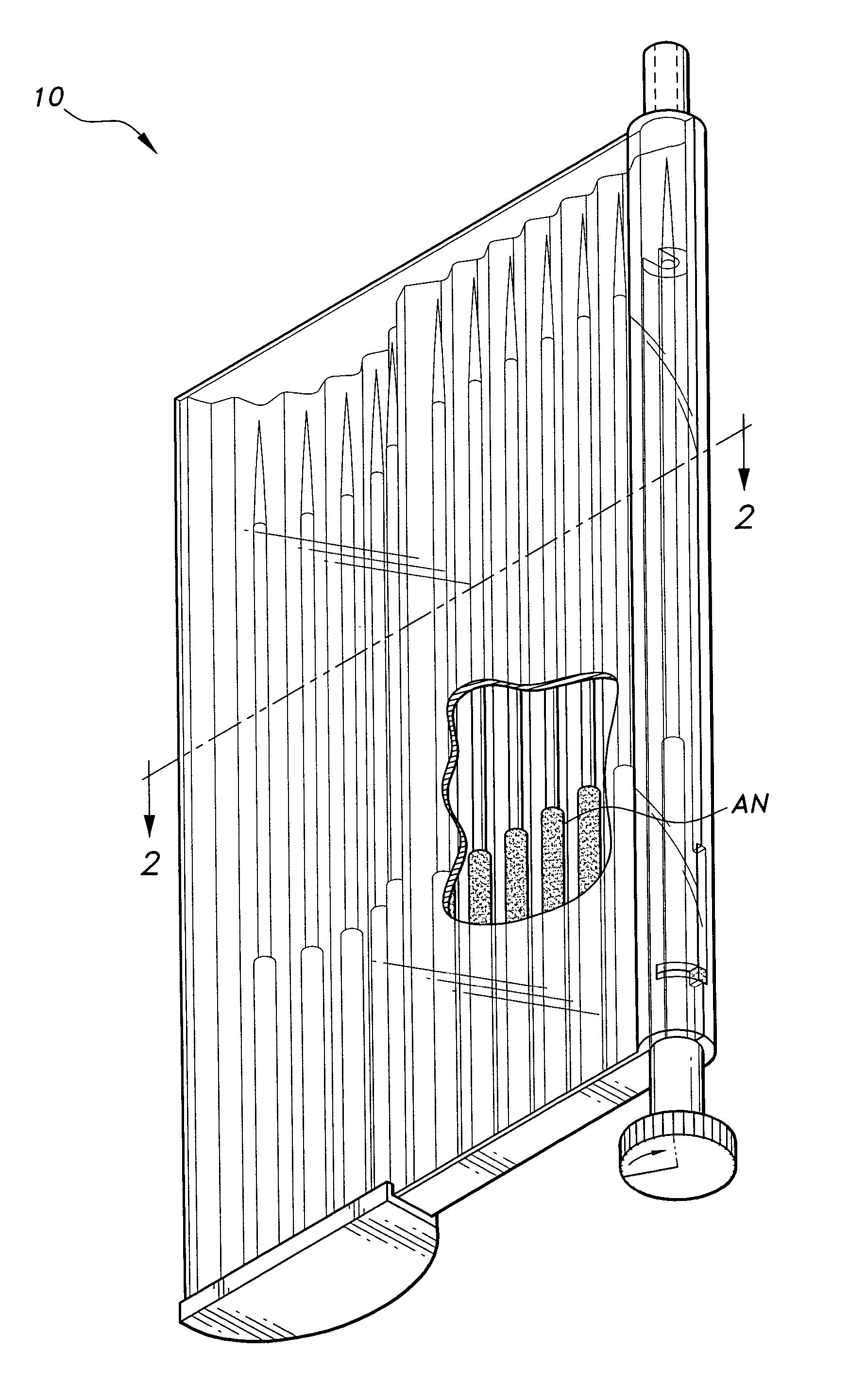 Acupuncture needle container and dispenser