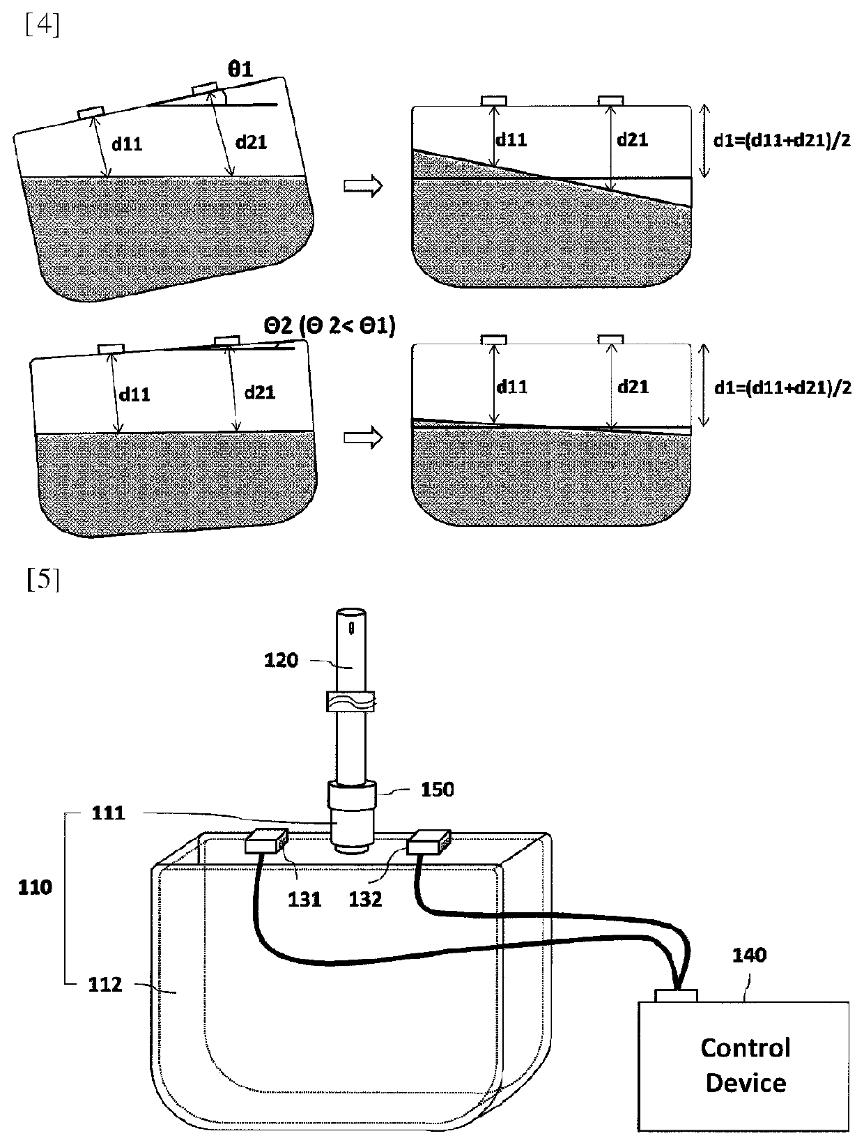 Device for measuring bodily fluid drainage amount