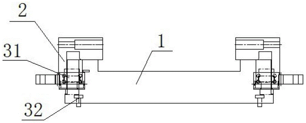 A double worktable exchange mechanism of a machining center