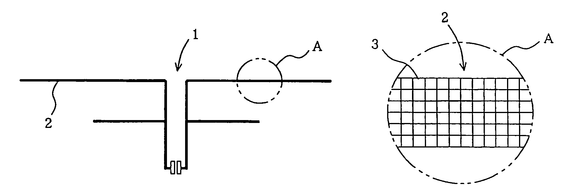 Antenna pattern and electromagnetic-wave energy processing device having the same