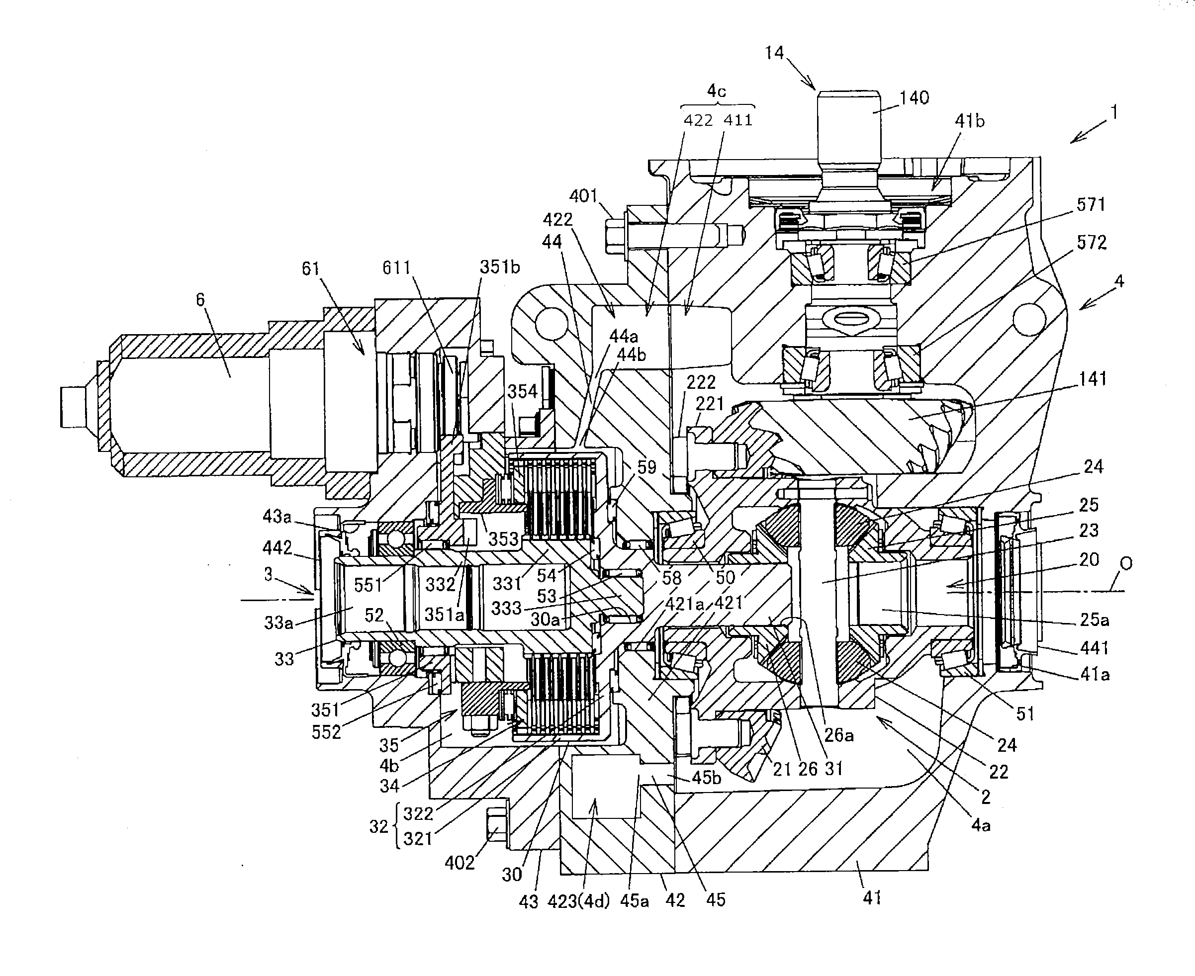 Vehicle driving force distribution device