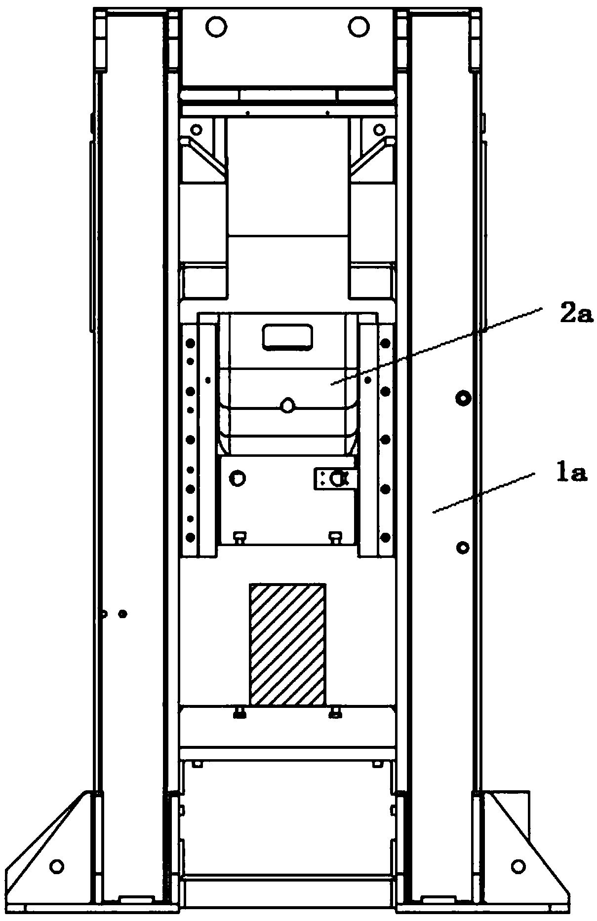 X-shaped guide rail of first-level transmission high-speed precise warm die forging machine