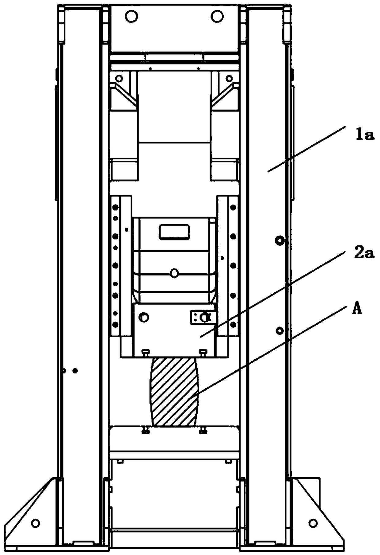 X-shaped guide rail of first-level transmission high-speed precise warm die forging machine