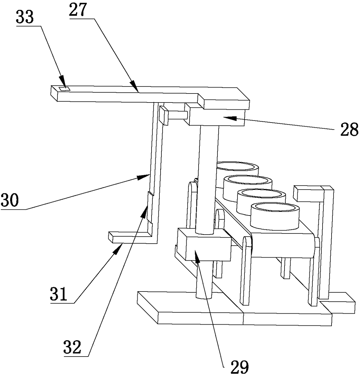 Automatic collecting device for bearing sleeve