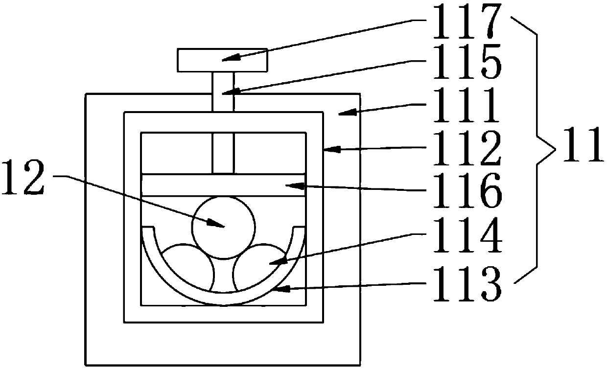 Construction engineering pre-buried exposed steel bar rust removal device capable of adapting to different diameters