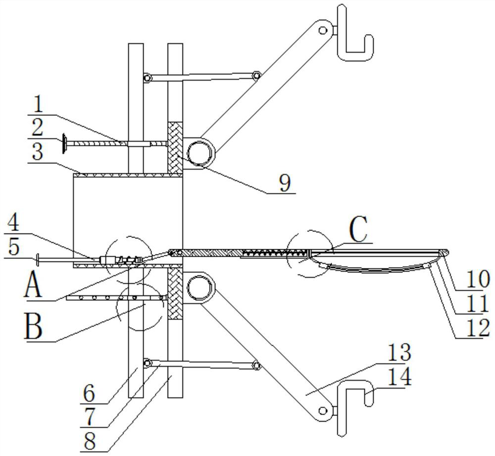 Dental extraction auxiliary device for stomatology department