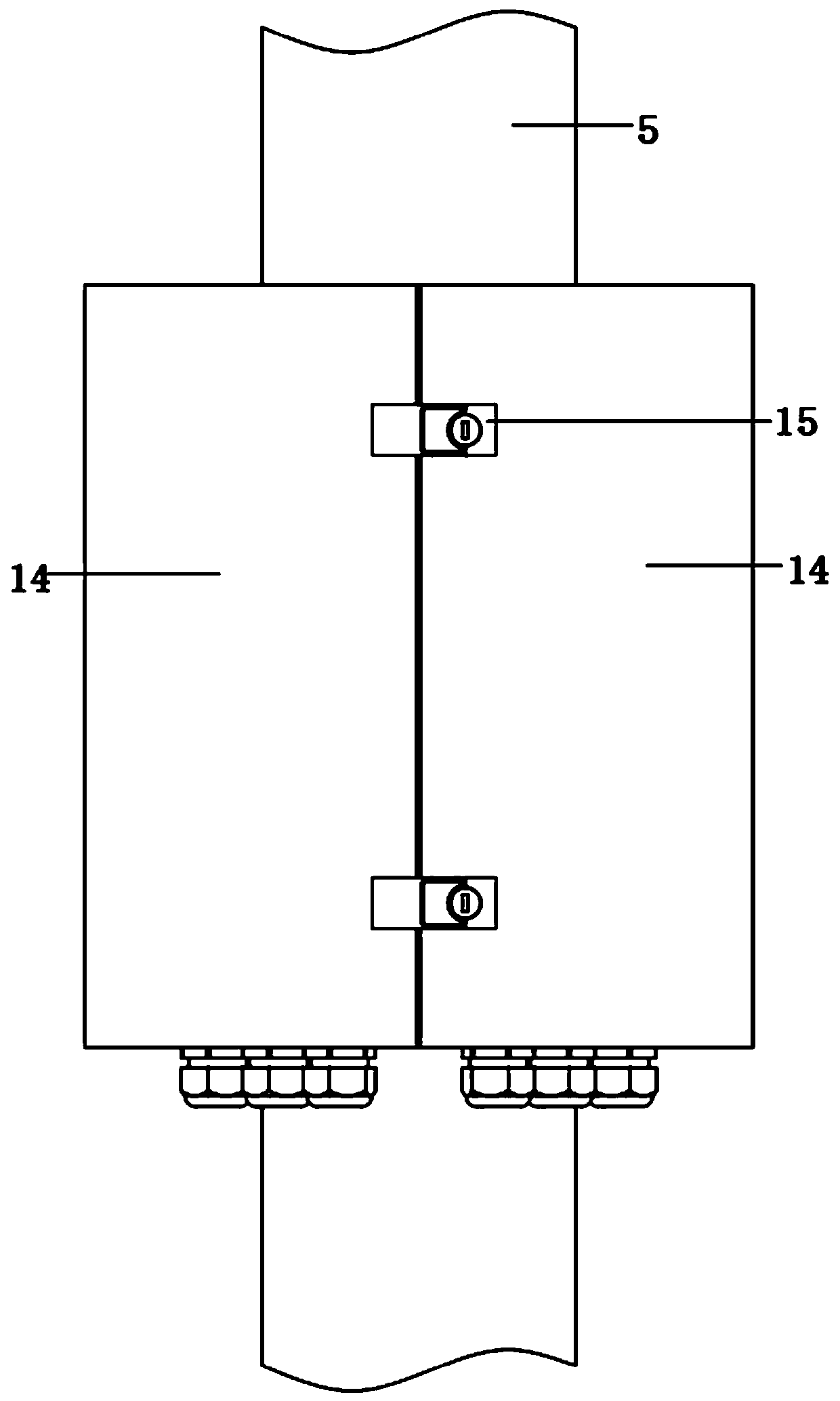 Surrounding-type typhoon-resistant emergency power supply