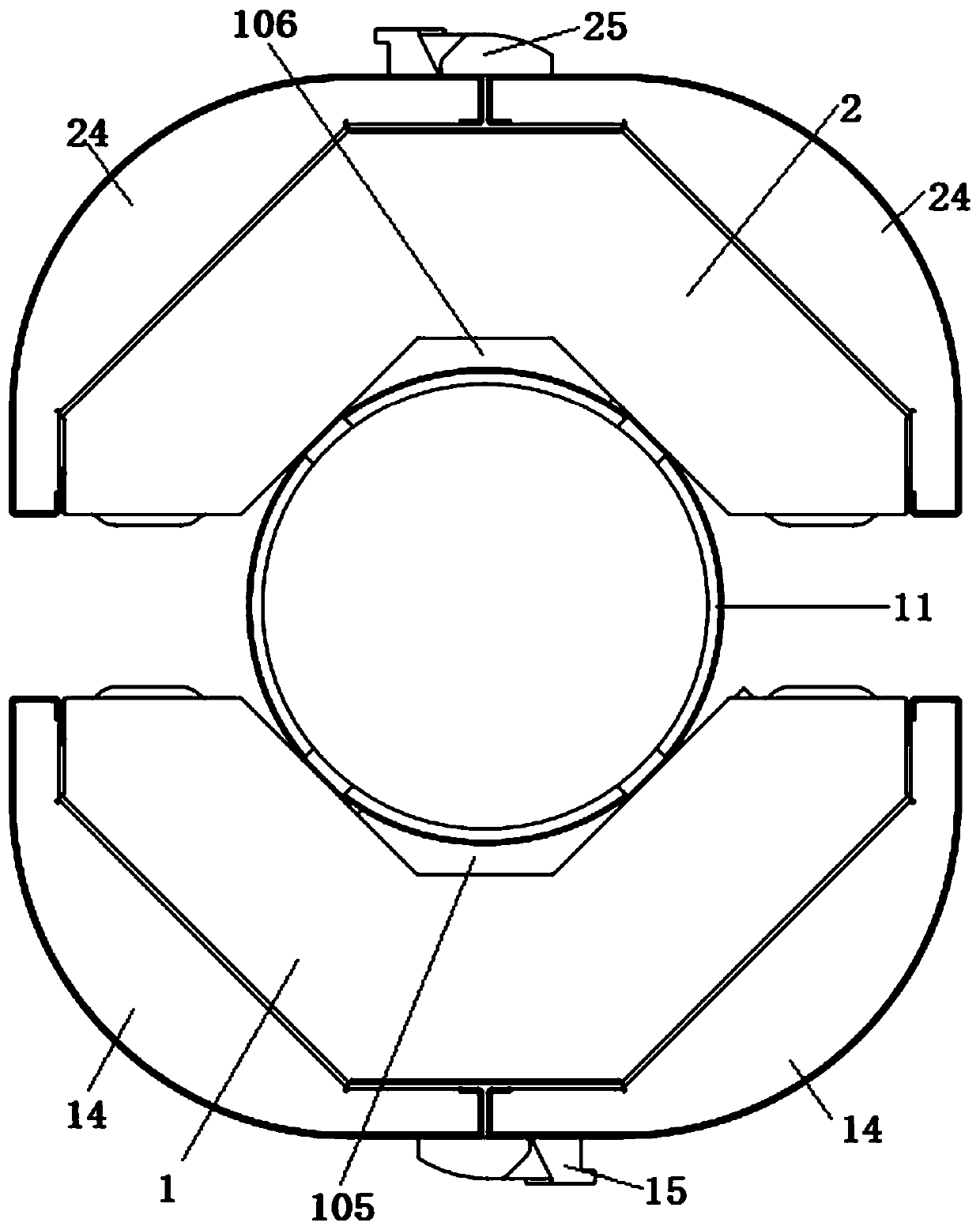 Surrounding-type typhoon-resistant emergency power supply