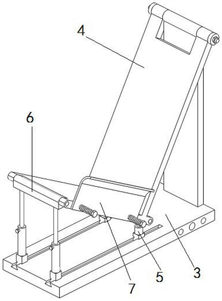 A-shaped frame positioning and mounting structure