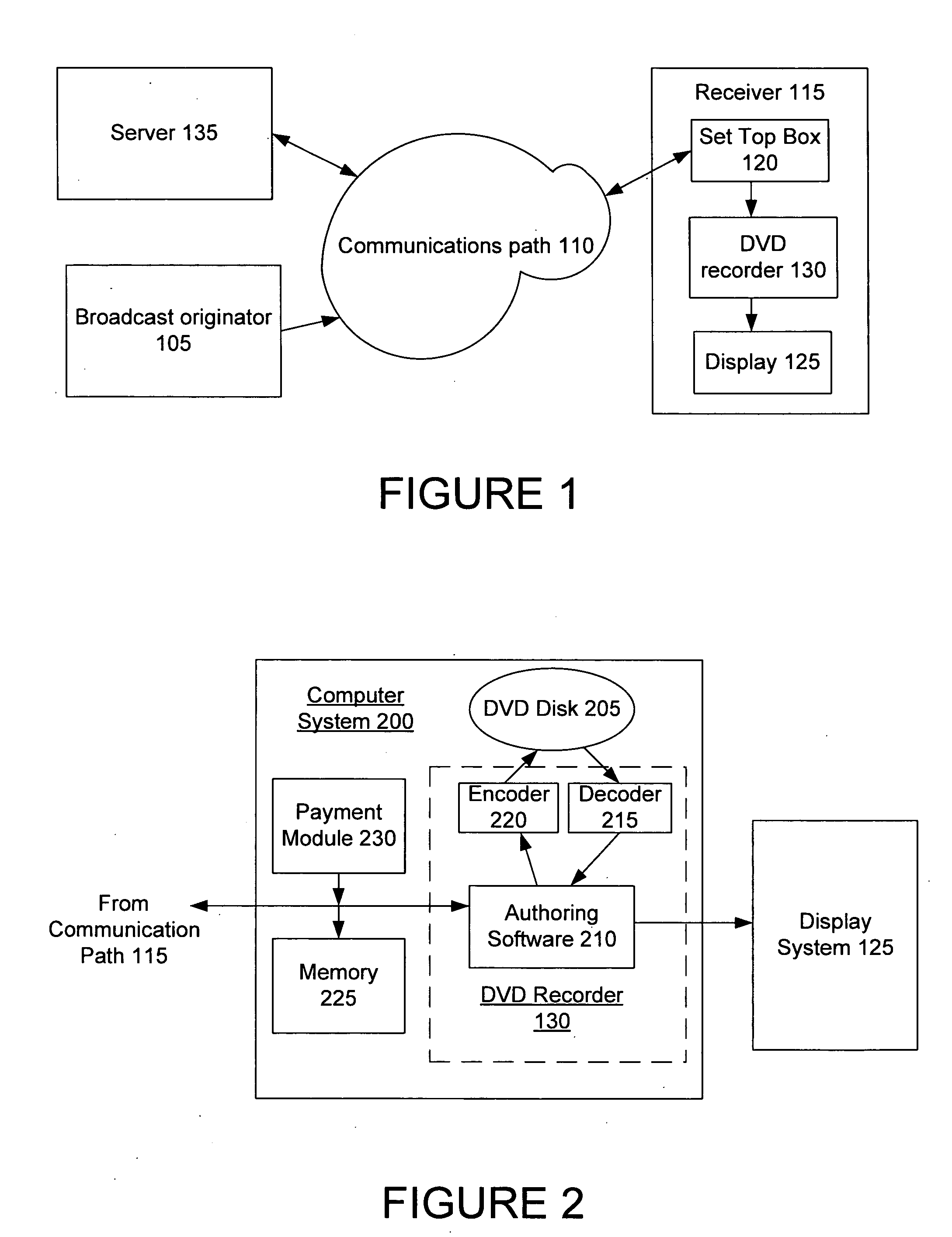 Method for download of DVD metadata for DVD recorders