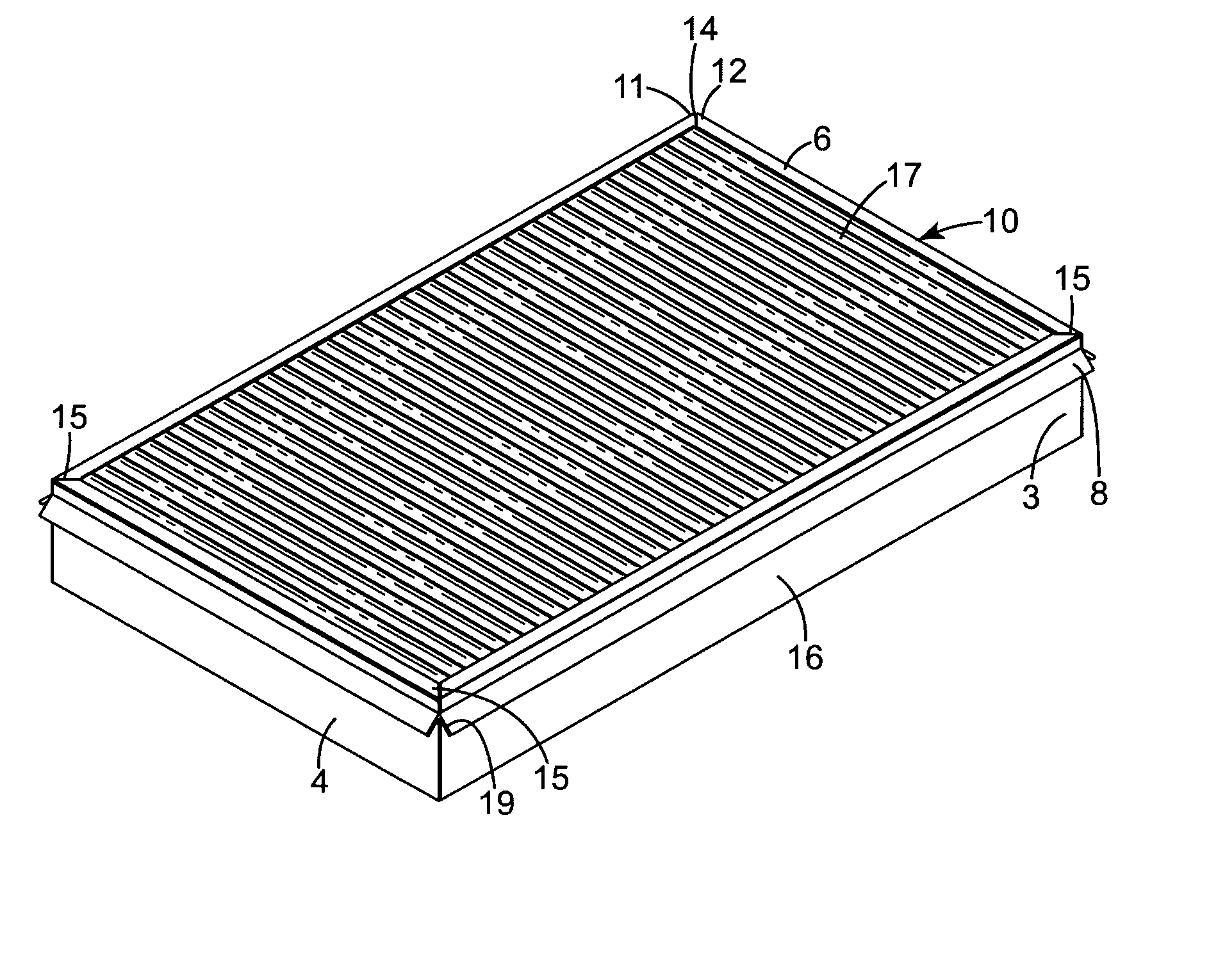 Filter cross brace