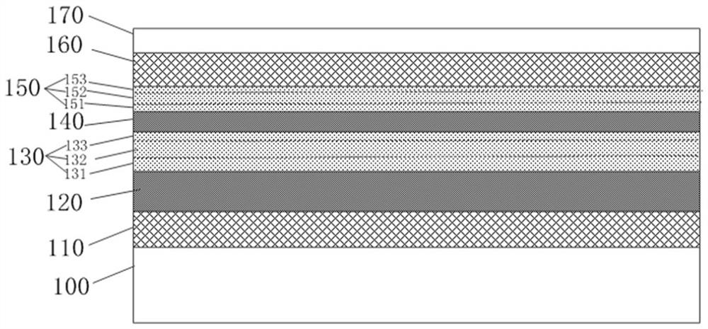 A semiconductor structure with low internal loss, low resistance and high efficiency and its preparation method