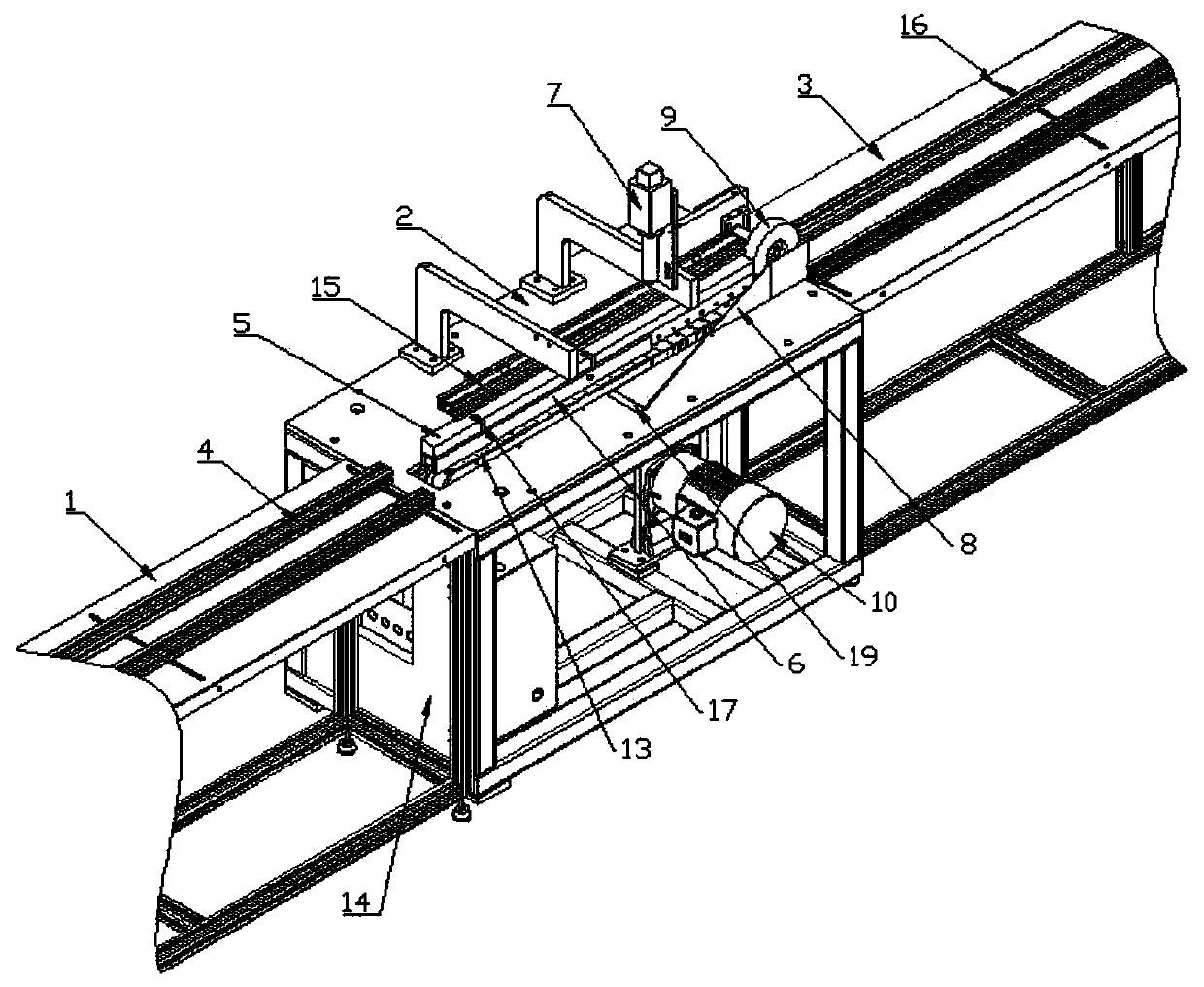 Plastic plate continuous bending device