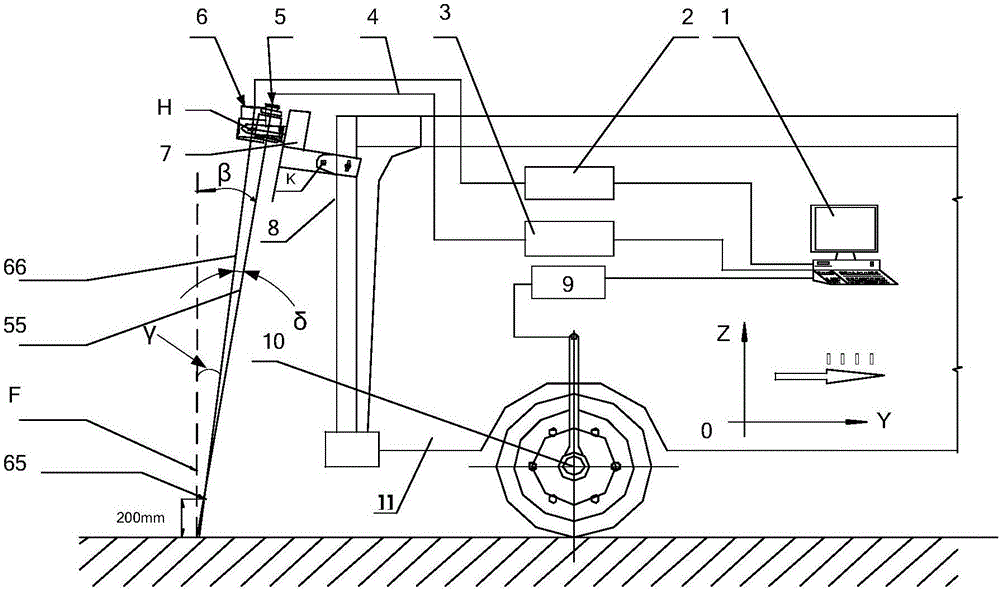 Pavement image acquisition method based on laser projection supplementary lighting manner