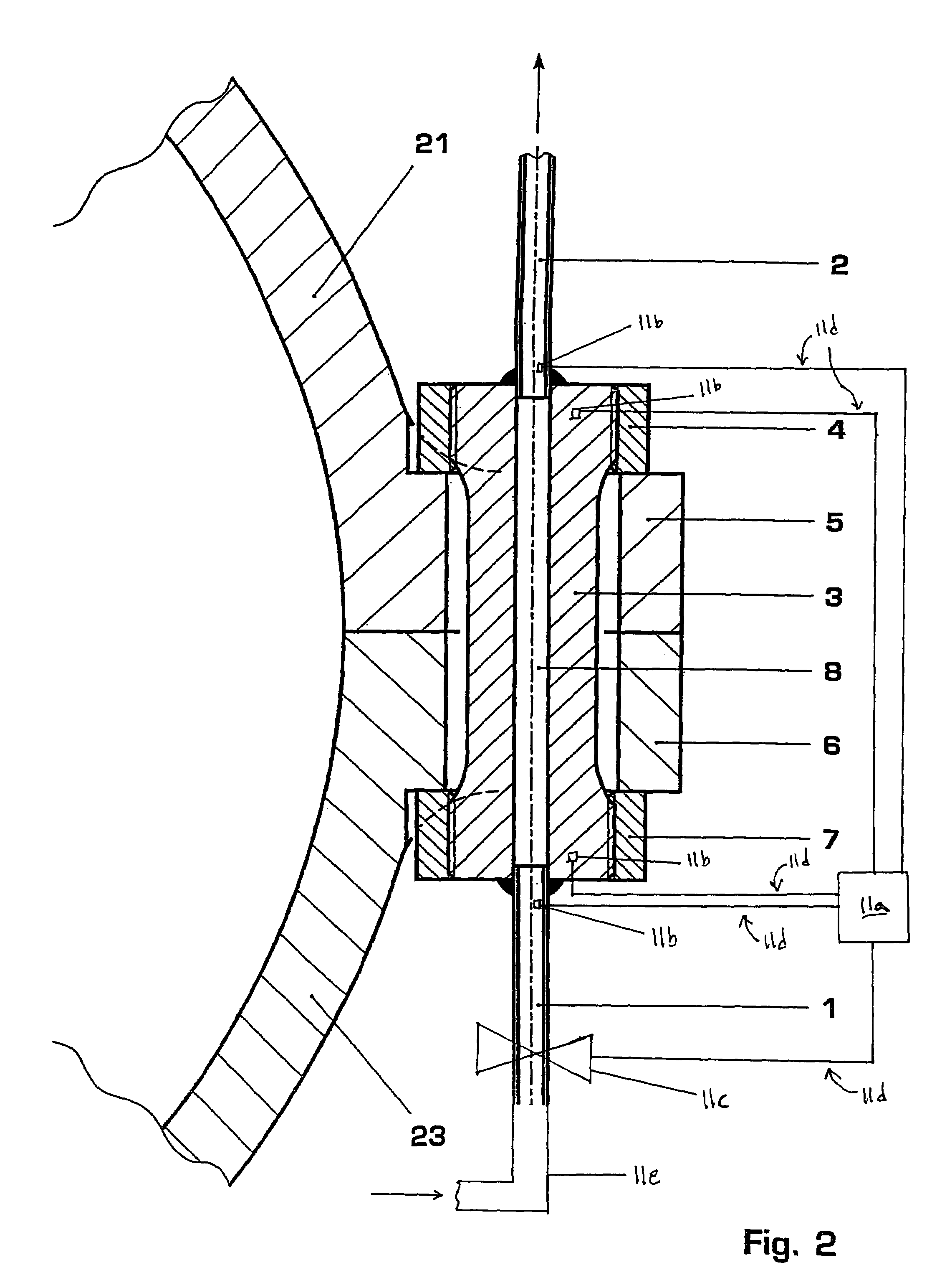 Flange bolt for turbines