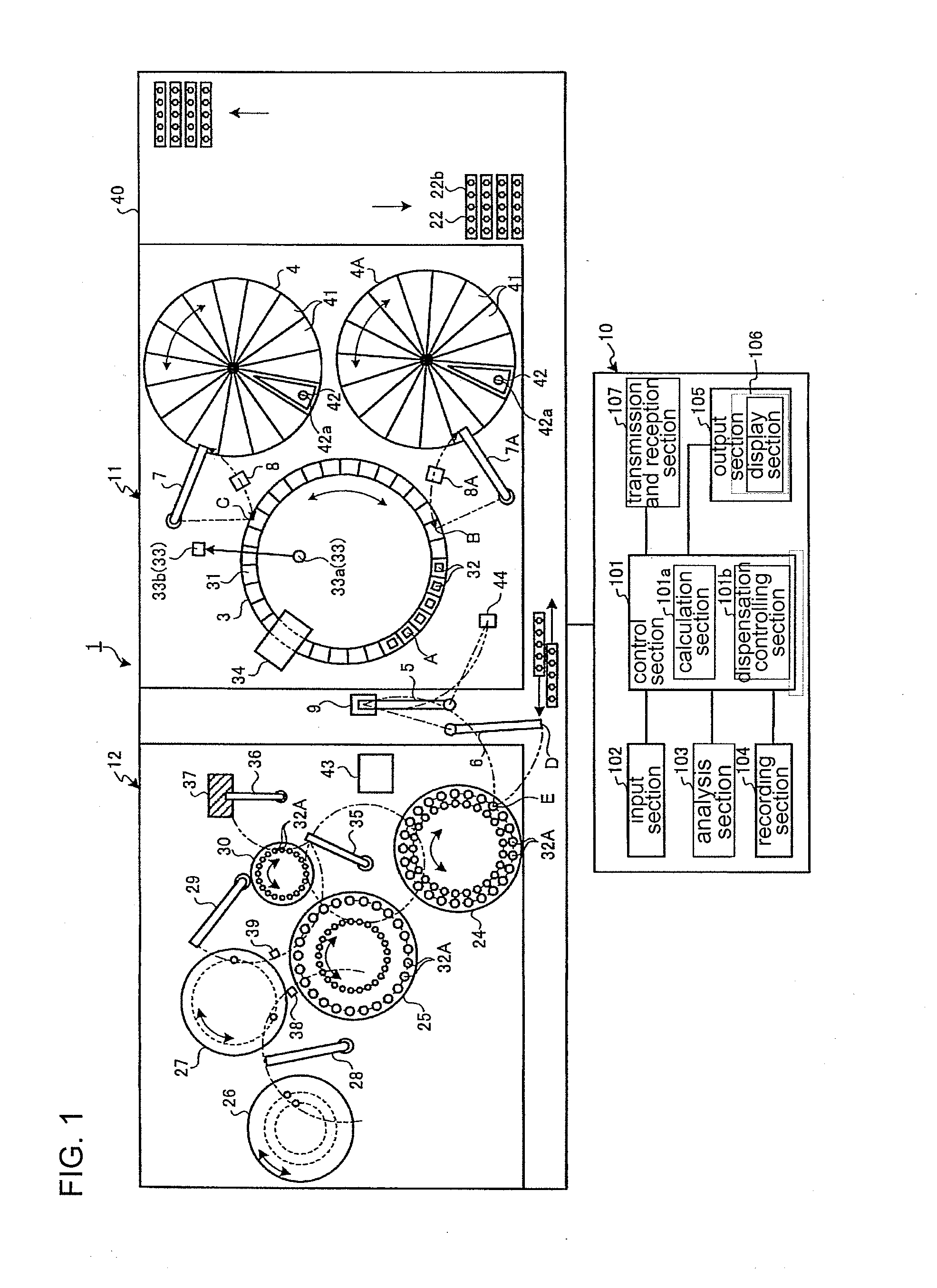 Automatic analyzer and sample dispensing method for the automatic analyzer