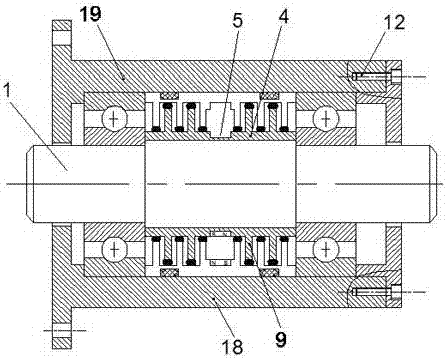 A Split Labyrinth Magnetic Fluid Sealing Device