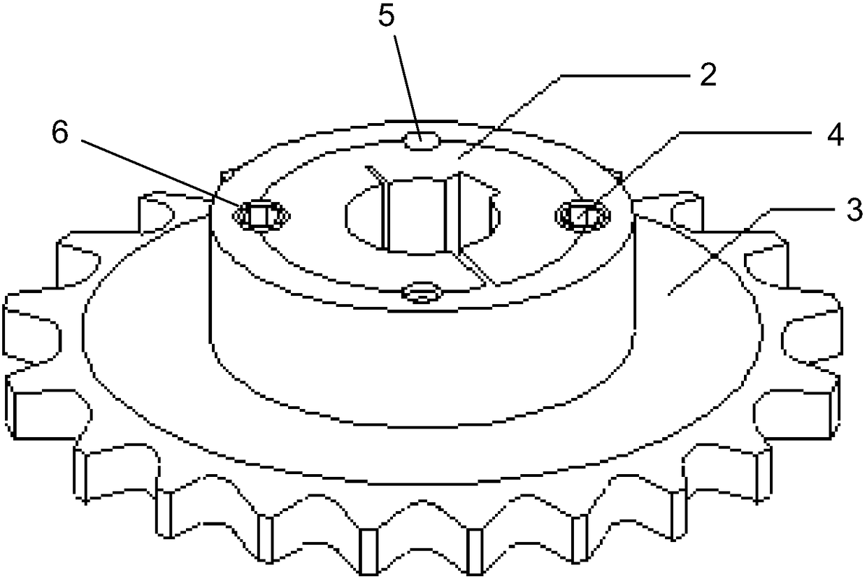 Self-locking chain wheel and self-locking method thereof