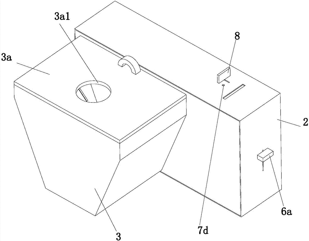 Test paper box capable of recovering test paper for endocrinology department