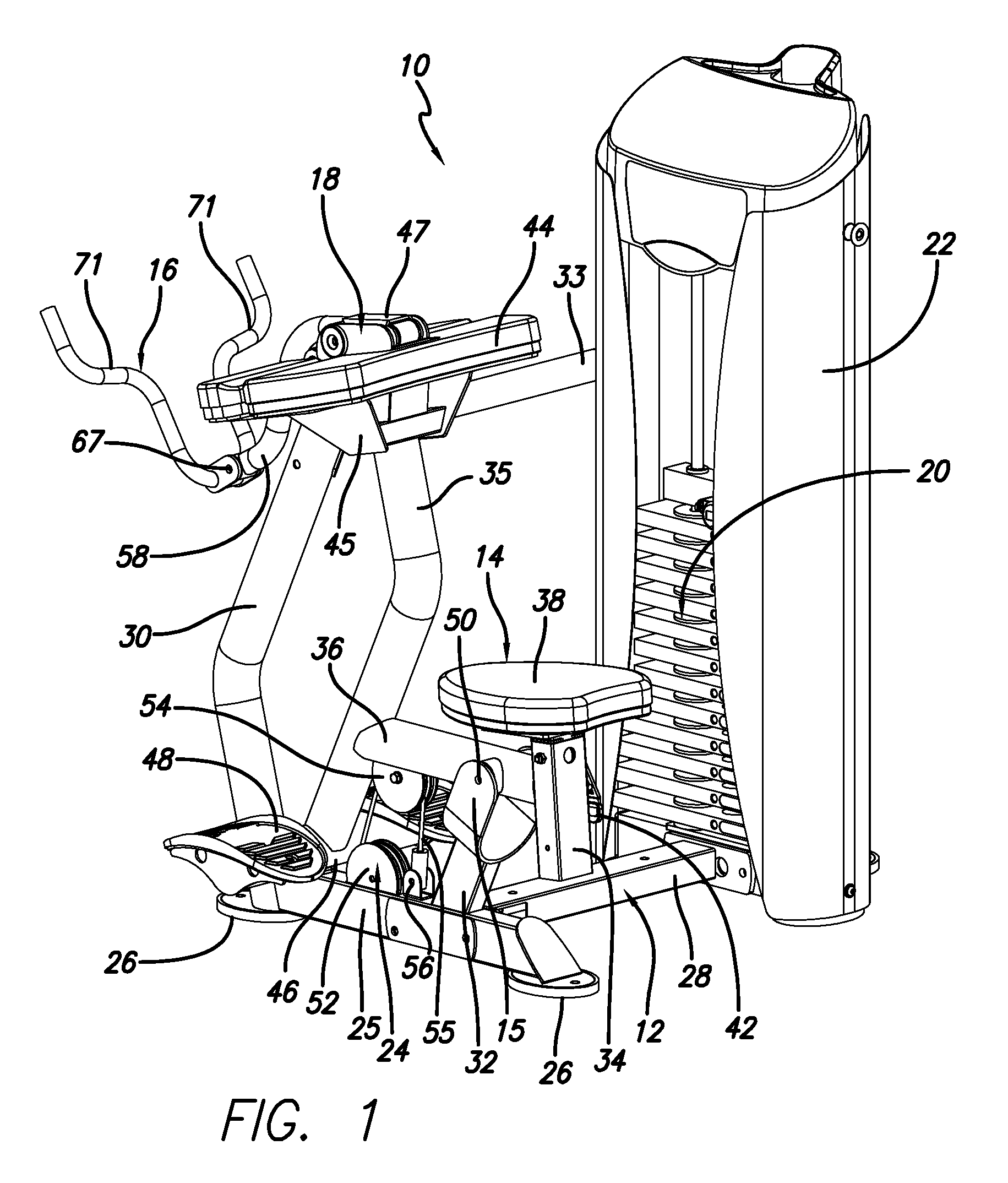 Arm exercise machine with self-aligning pivoting user support