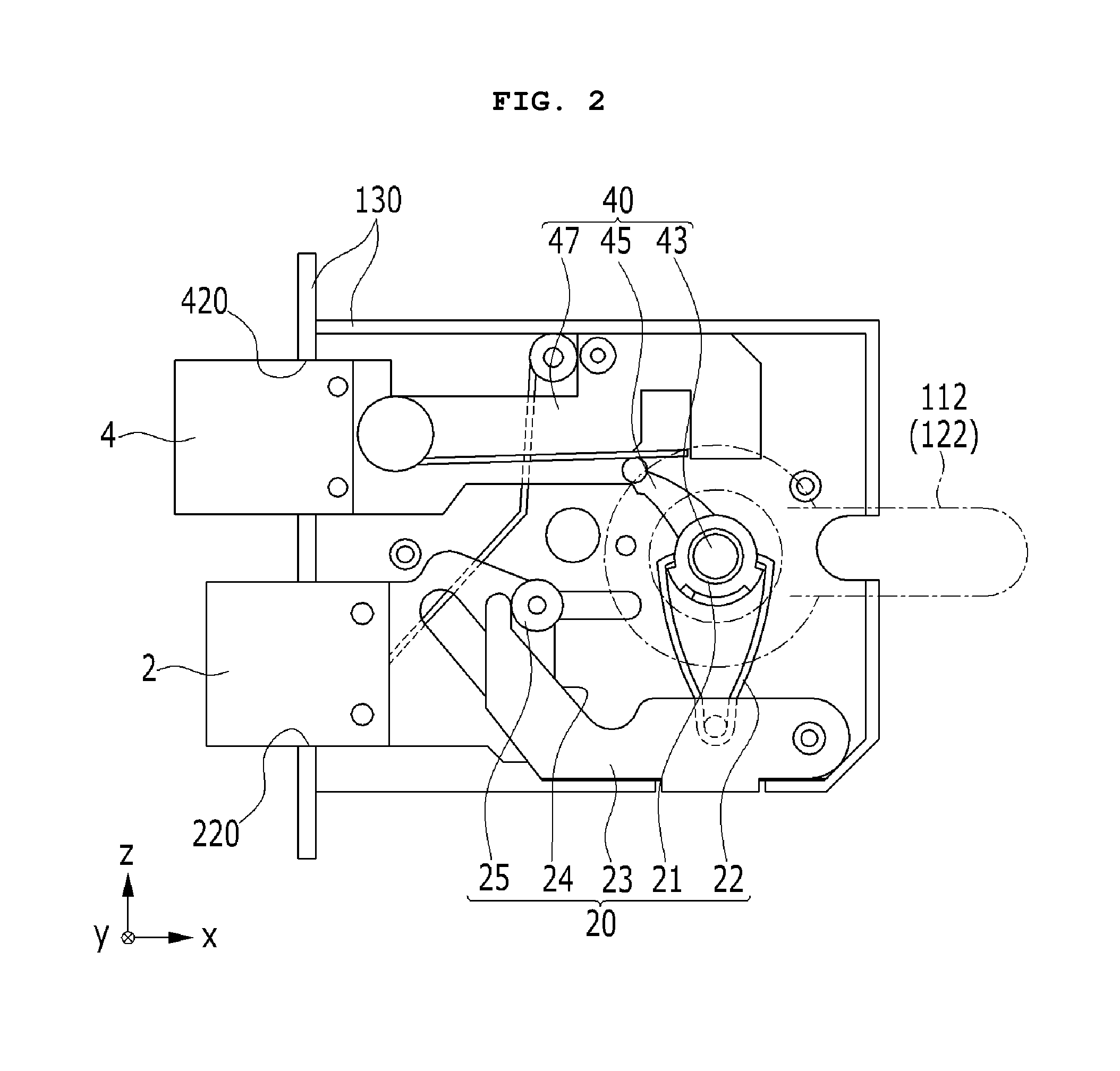 Lever type handle and lock assembly for the same