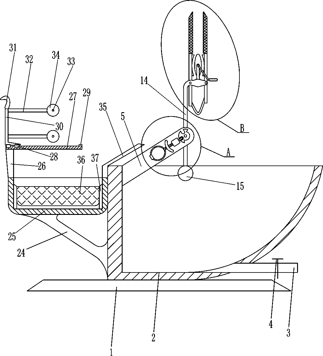 Plaster bandage wetting device