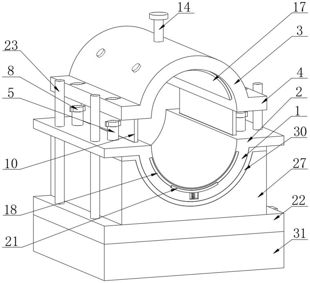 Clamping device for orthopedic treatment