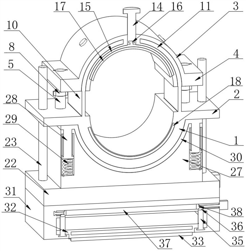 Clamping device for orthopedic treatment