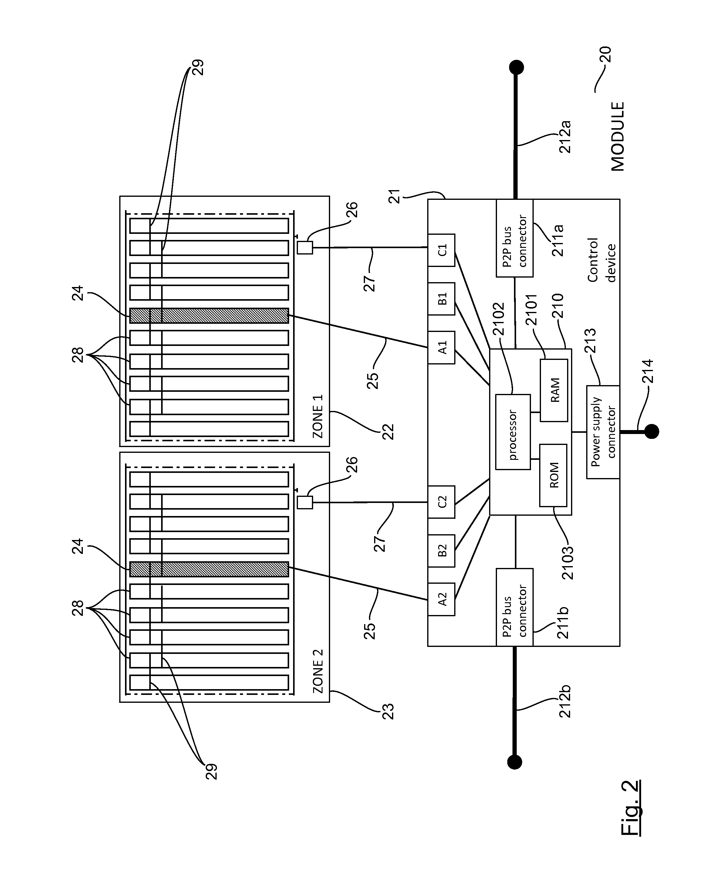 Modular conveyor system and corresponding method