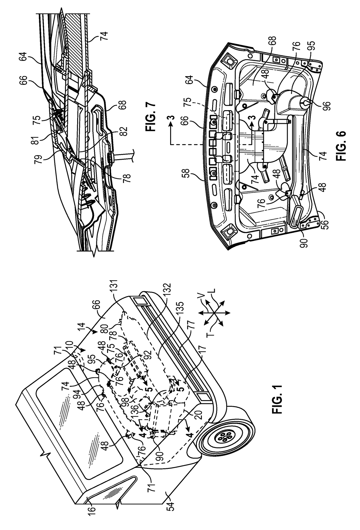 Passively managed hood and plenum fed air induction system with parallel contaminant management features