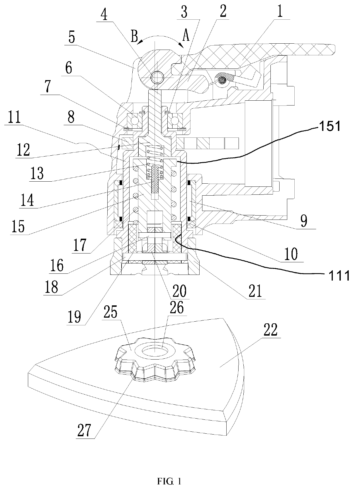 Quick change structure for multi-functional saws and quick change method