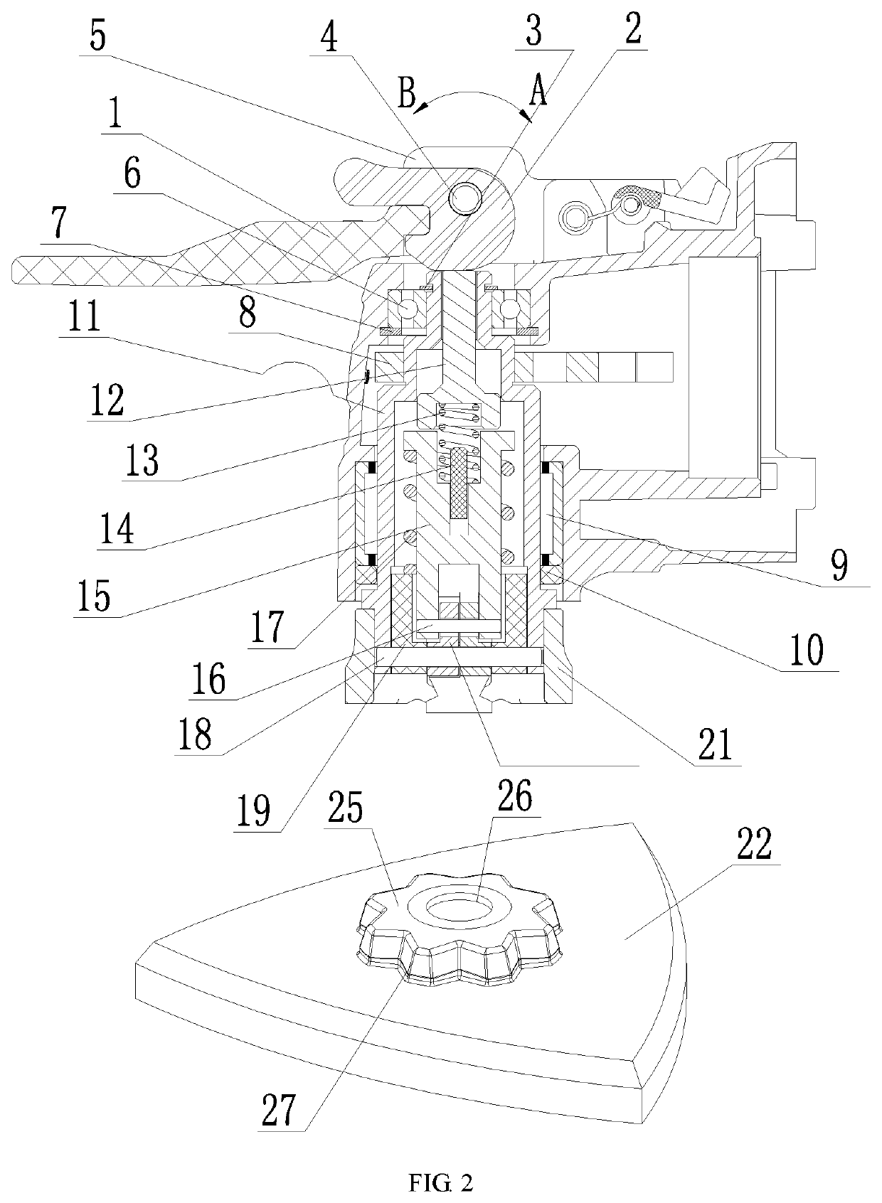 Quick change structure for multi-functional saws and quick change method