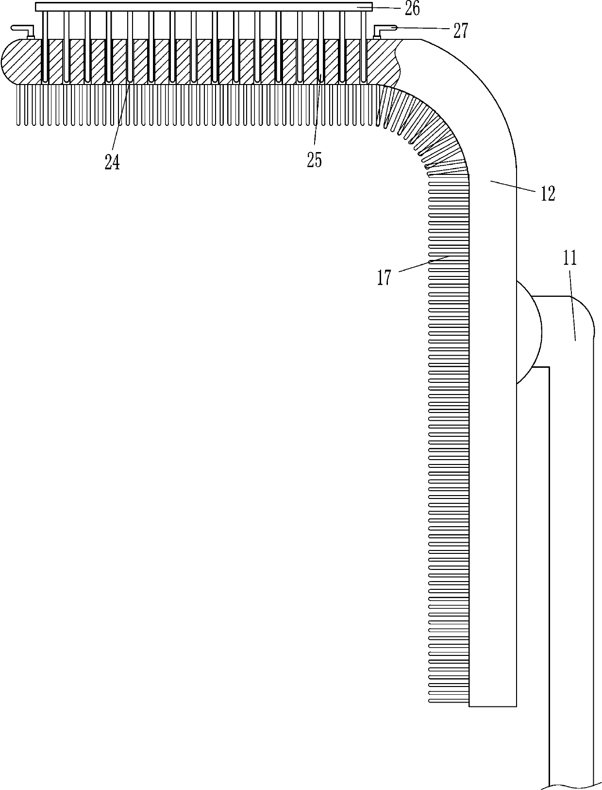 Cleaning device for outer surface of car tire