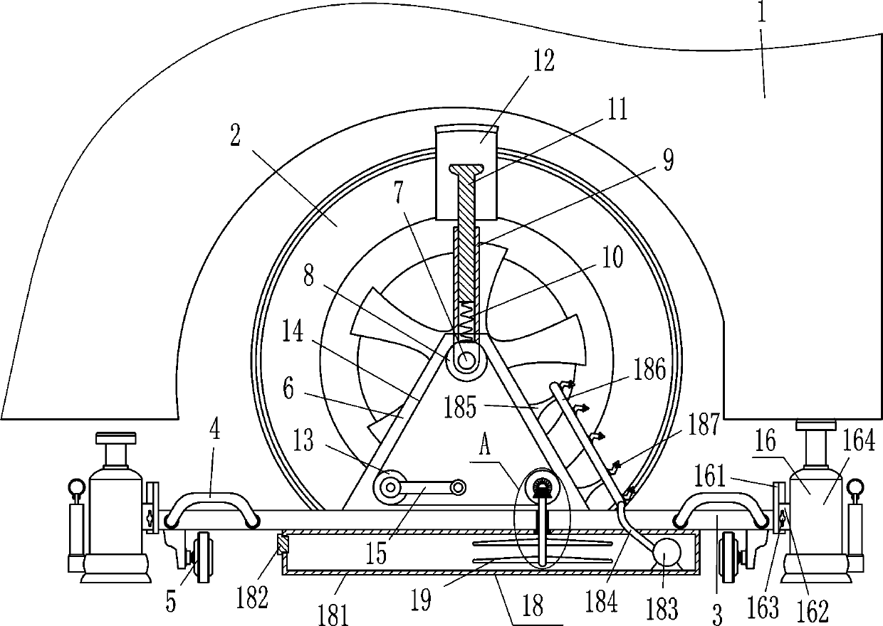 Cleaning device for outer surface of car tire