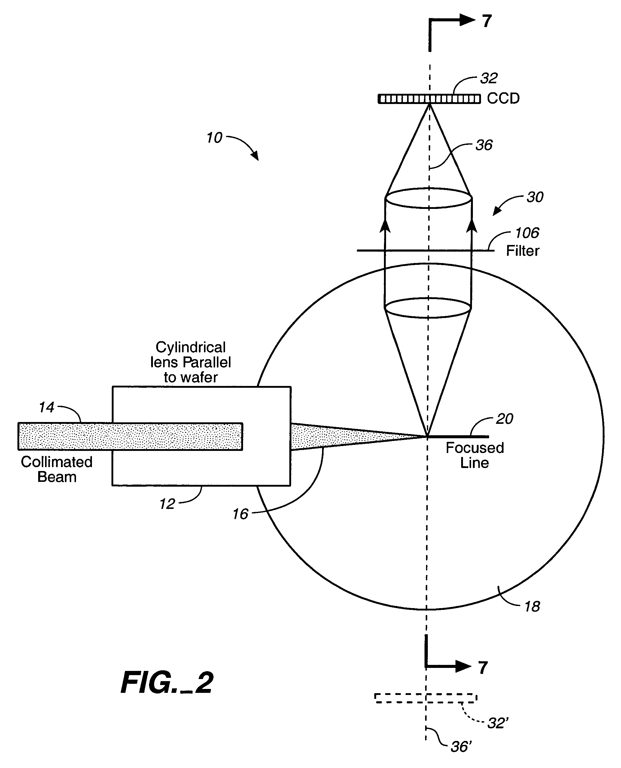 System for detecting anomalies and/or features of a surface