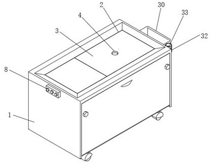 Operating room instrument transferring device with opening and closing type sealed storage structure