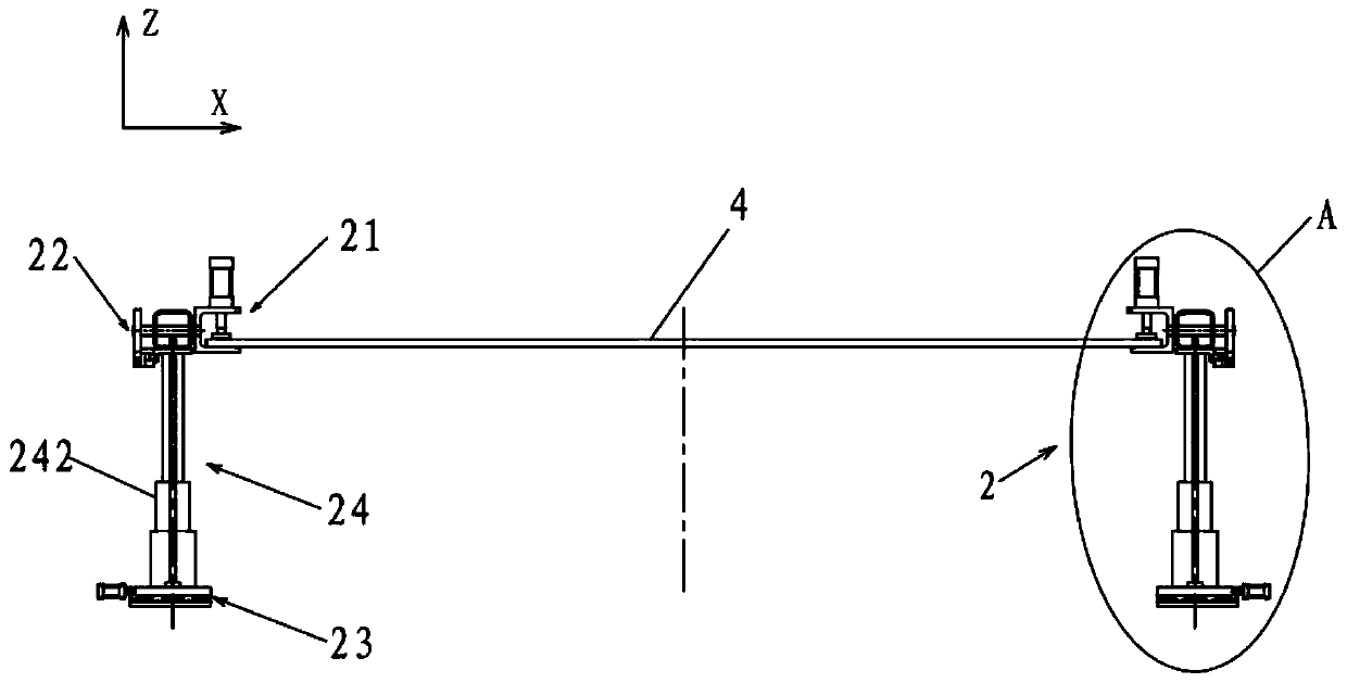 Processing center having automatic overturning function