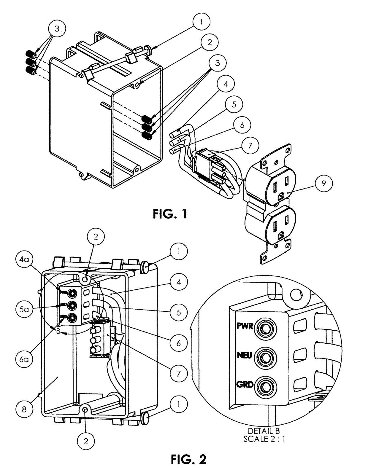 Electrical box, electrical switch & electrical plug-in mechanism