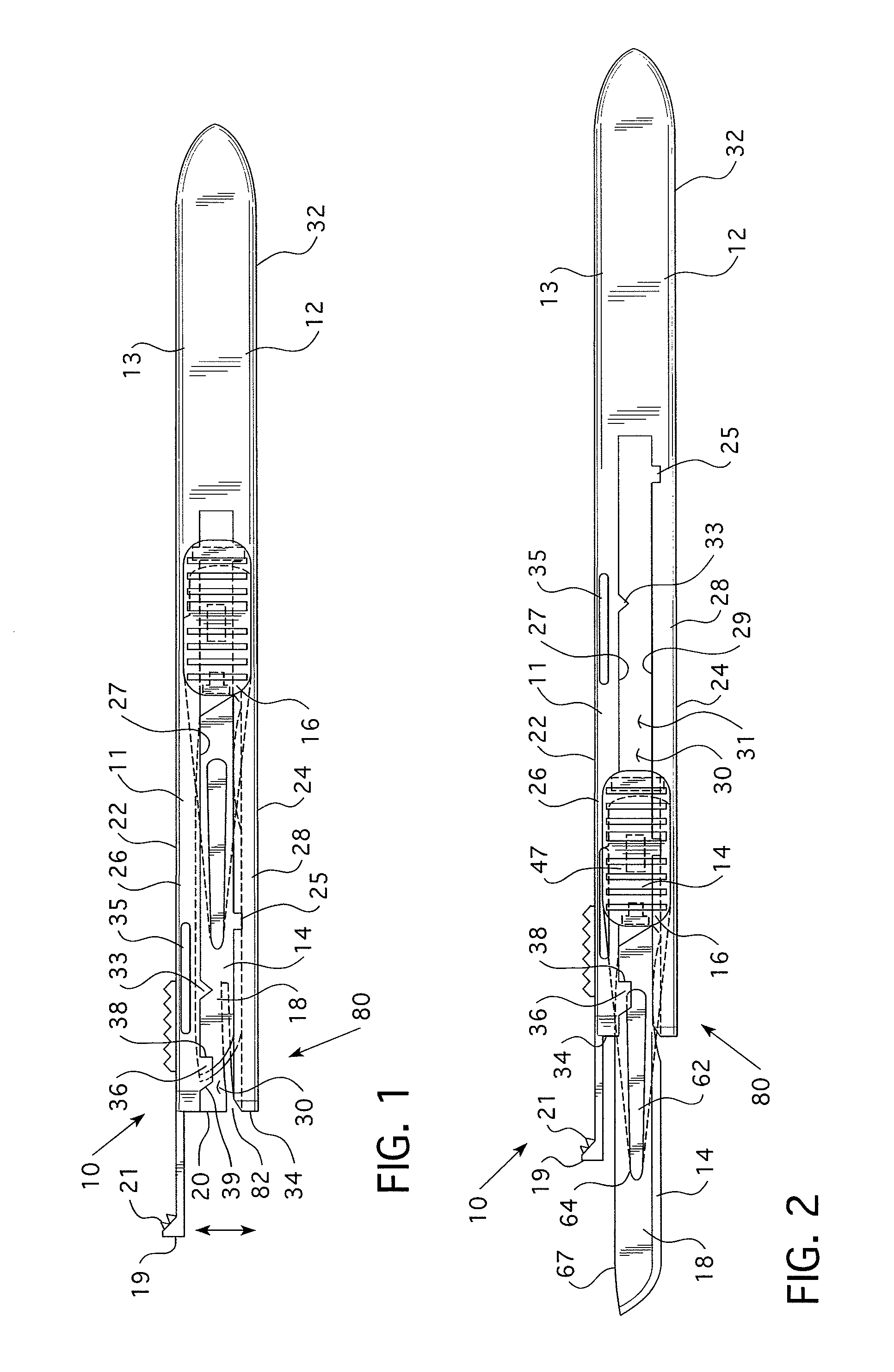 Scalpel with removable blade assembly