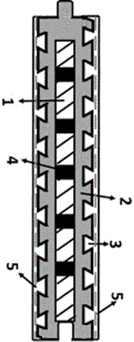 Novel flame-retardant hollow wallboard and preparation method thereof