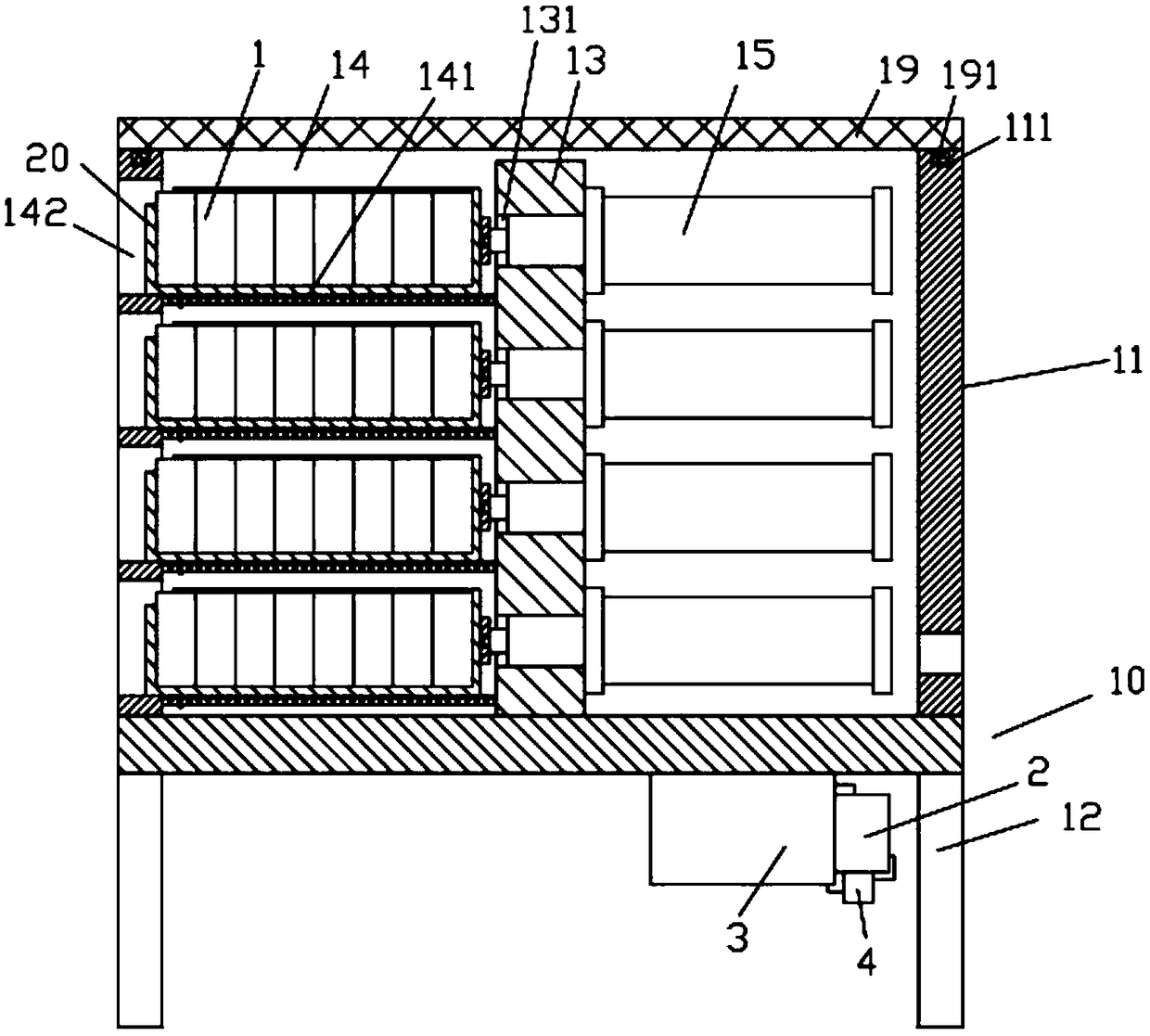 A kind of optical lens automatic discharging mechanism