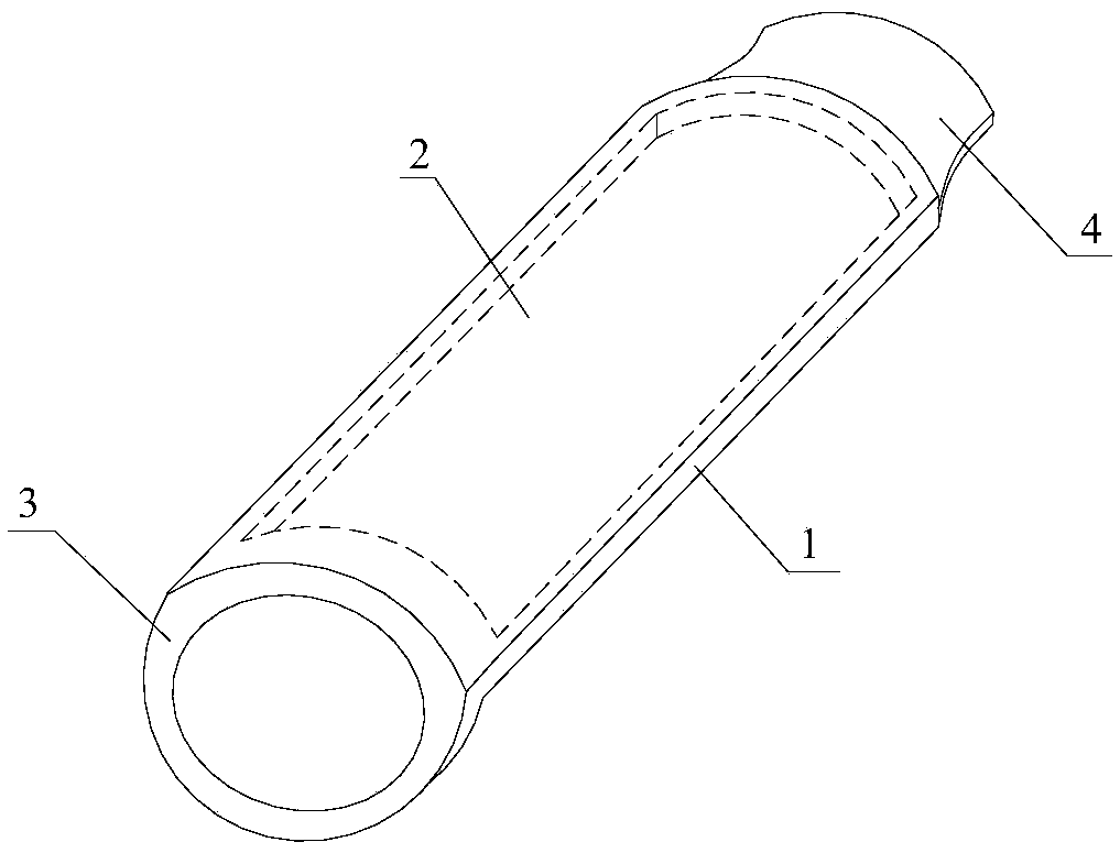 Heat preservation type glass imbrex and preparation method thereof