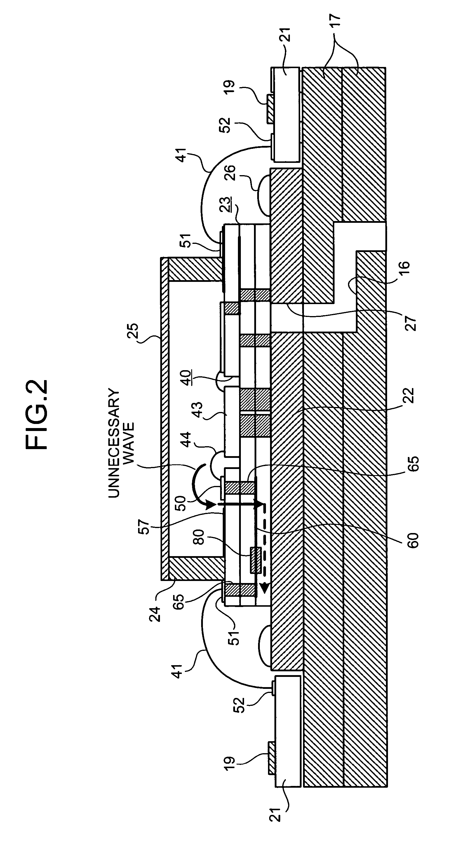 High frequency package, transmitting and receiving module and wireless equipment